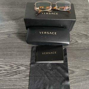 Authentic VERSACE VE 1163M 1013 Dark Copper Women Eyeglasses 52-16-130